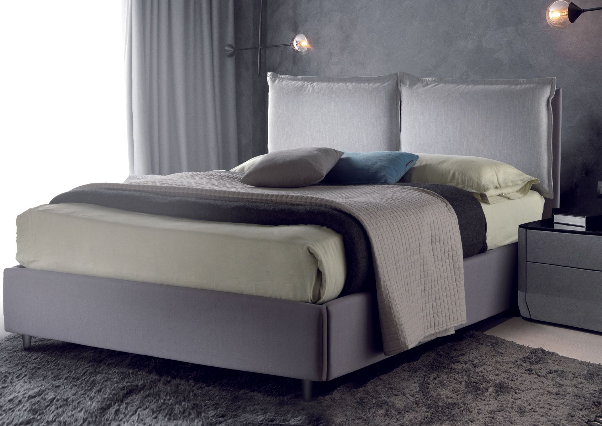 Letto imbottito Ambra