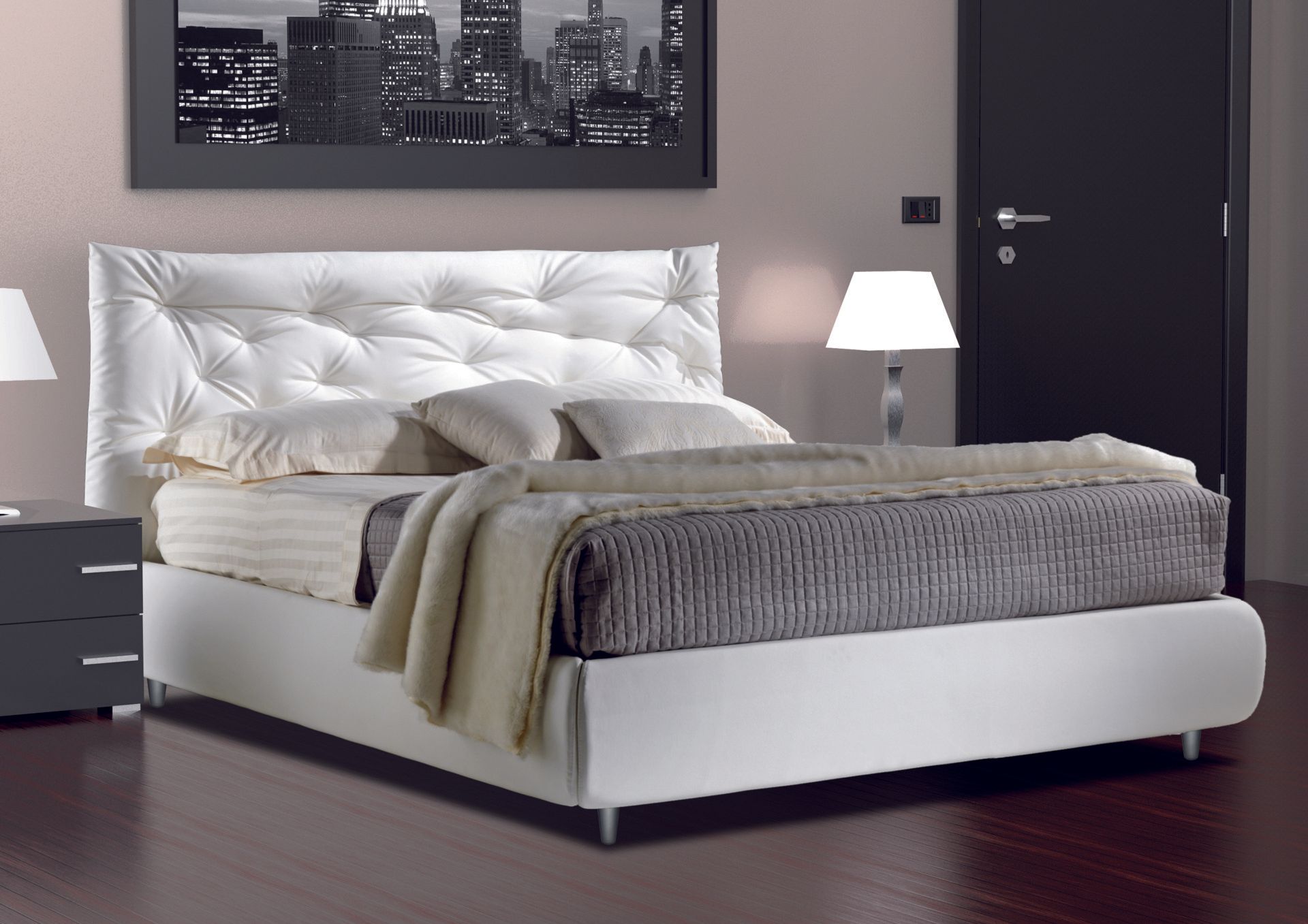 Letto imbottito Rubino
