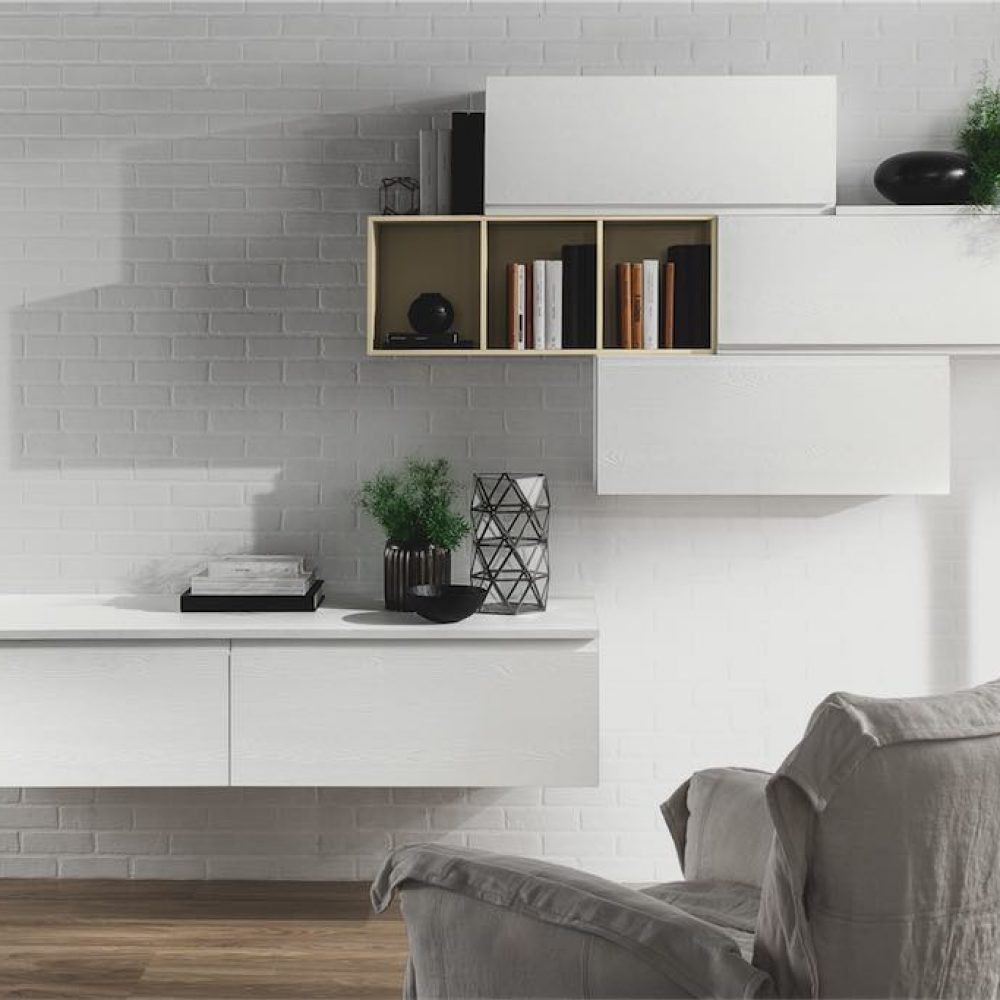 Cucina moderna Luna, living